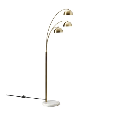 Gold Floor Lamp with 3 Globes