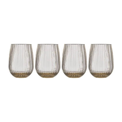 Set of 4 Plastic Glasses