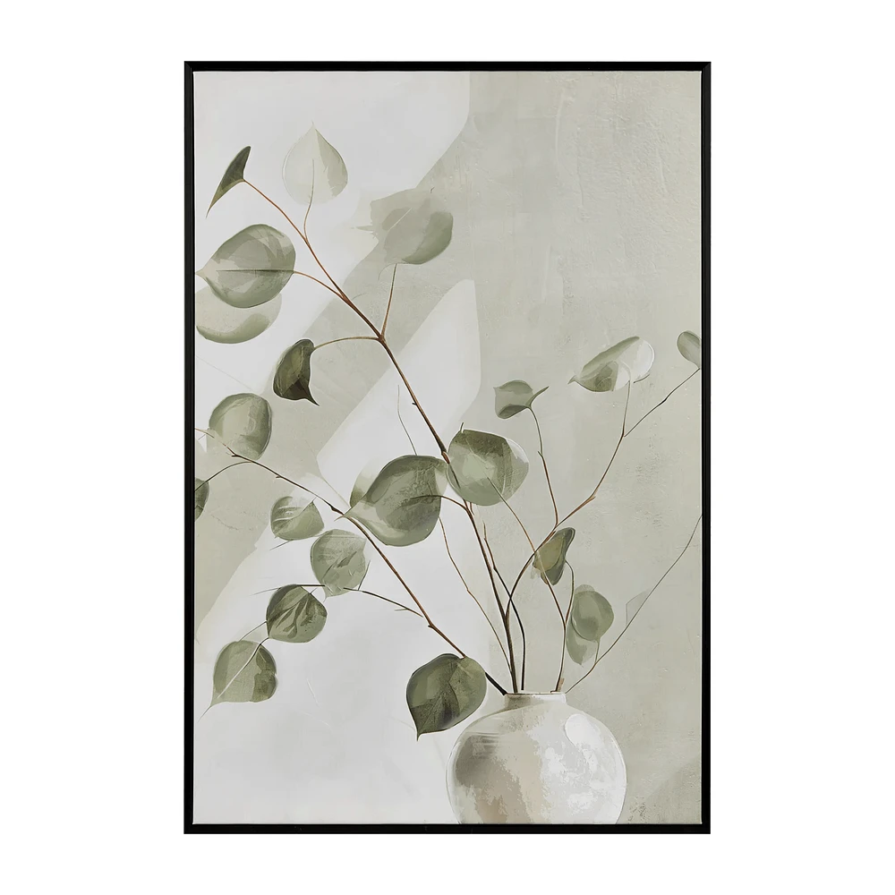Soft Eucalyptus Framed Art