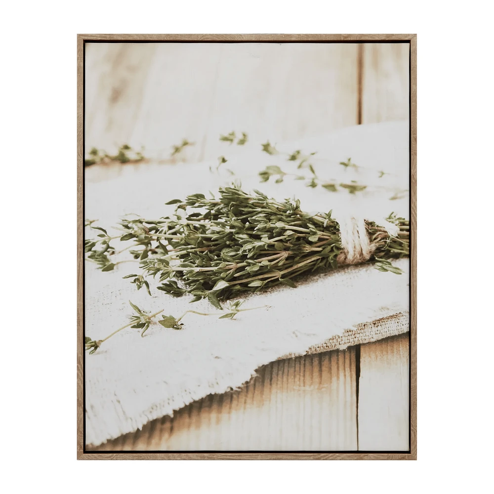 Close-up of Herbs Framed Art