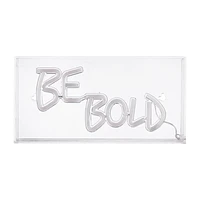 Be Bold Plexiglass LED