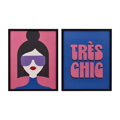 Tres Chic Duo Wall Art