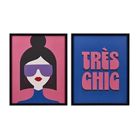 Tres Chic Duo Wall Art