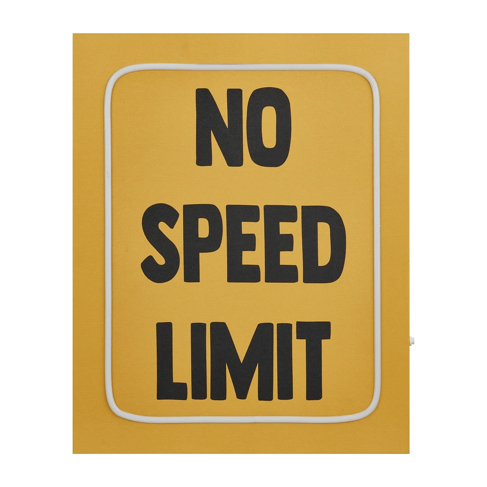 No Speed Limit Neon Wall Art