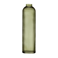Green Glass Floor Vase