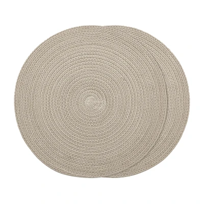Set of 2 Round Placemats