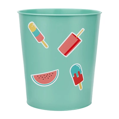Waste Bin with Stickers
