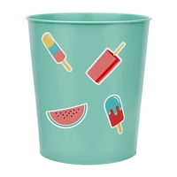 Waste Bin with Stickers