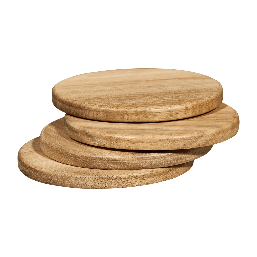 Set of 4 Wood Coasters