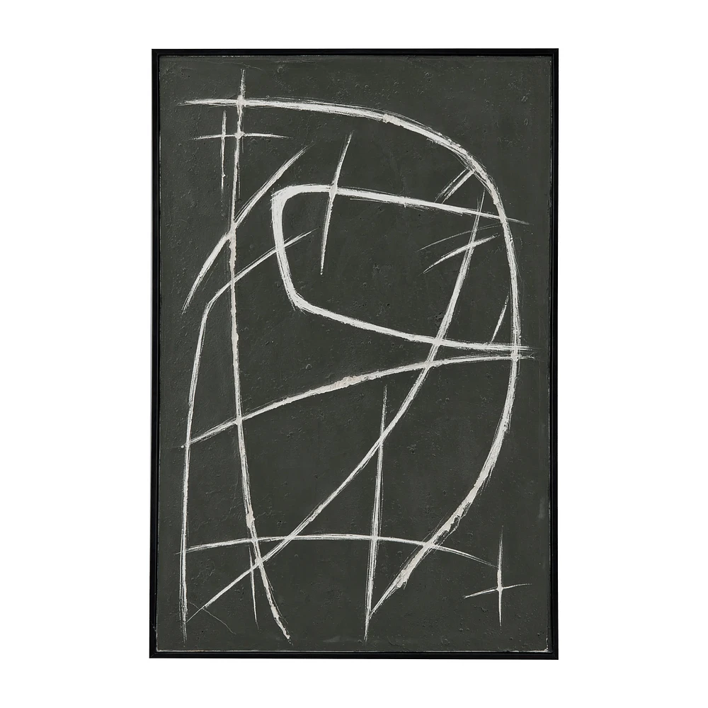 Abstract Lines Framed Art