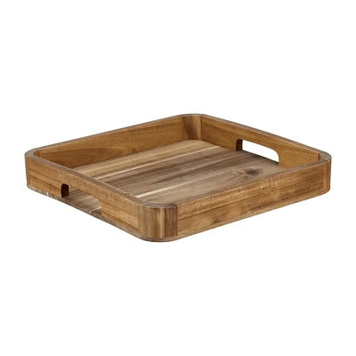Square Acacia Wood Tray