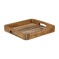 Square Acacia Wood Tray