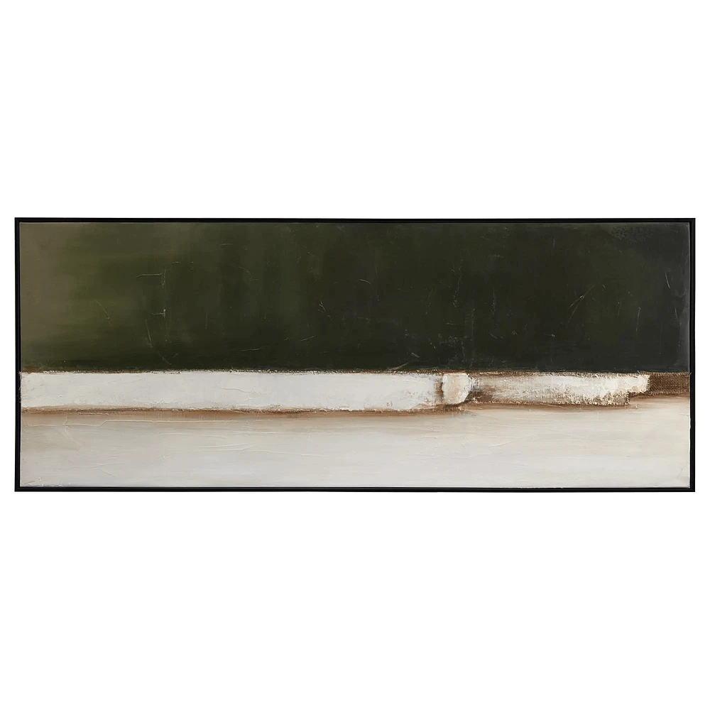 Green Abstract Framed Art