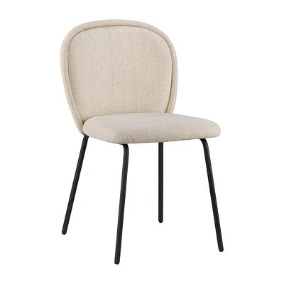 Fabric and Metal Dining Chair