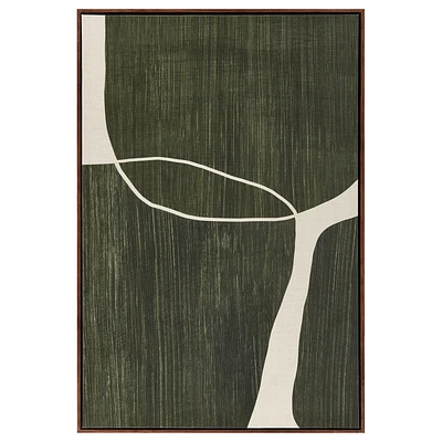 Green Abstract Framed Art