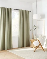 Taha Rod Pocket Back Tab Blackout Curtain