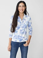 Court 3/4 Sleeve Polo Estuary Idyll
