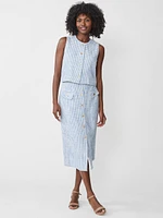 Lilah Tweed Skirt Houndstooth
