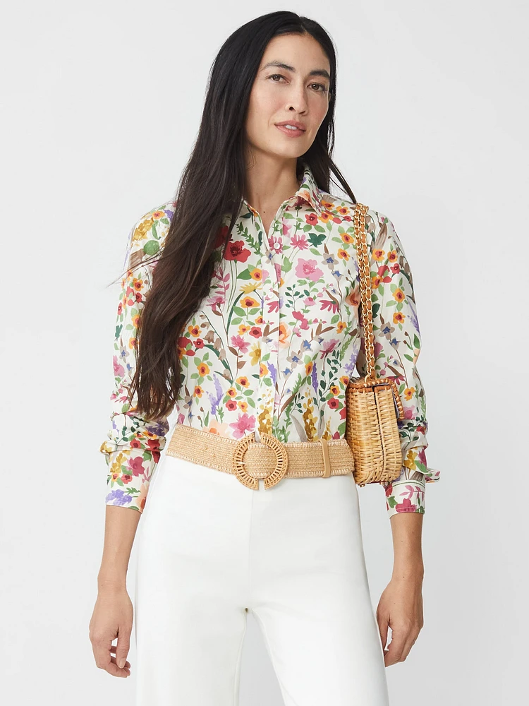 Lois Shirt Watercolor Petals