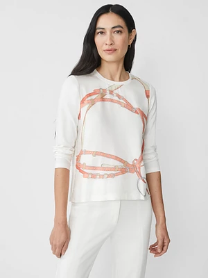 Alessandra Silk Blend Tee Monterrey Belt
