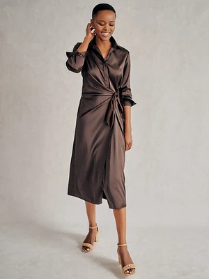 Leandra Satin Dress