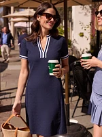 Tesni Dress Riptide Jacquard