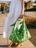 Courtney Scarf Handbag in Banana Leaves