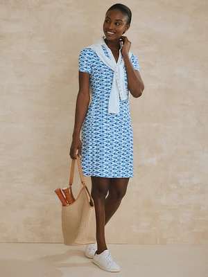 Sonnet Dress Textured Fretwork