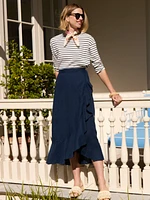 Zia Linen Wrap Skirt