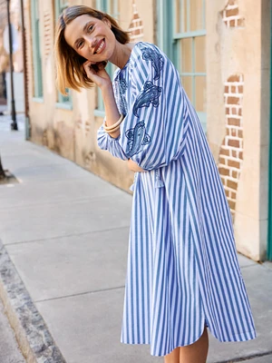 Zelena Dress Stripe: J.McLaughlin x Filipa de Abreu