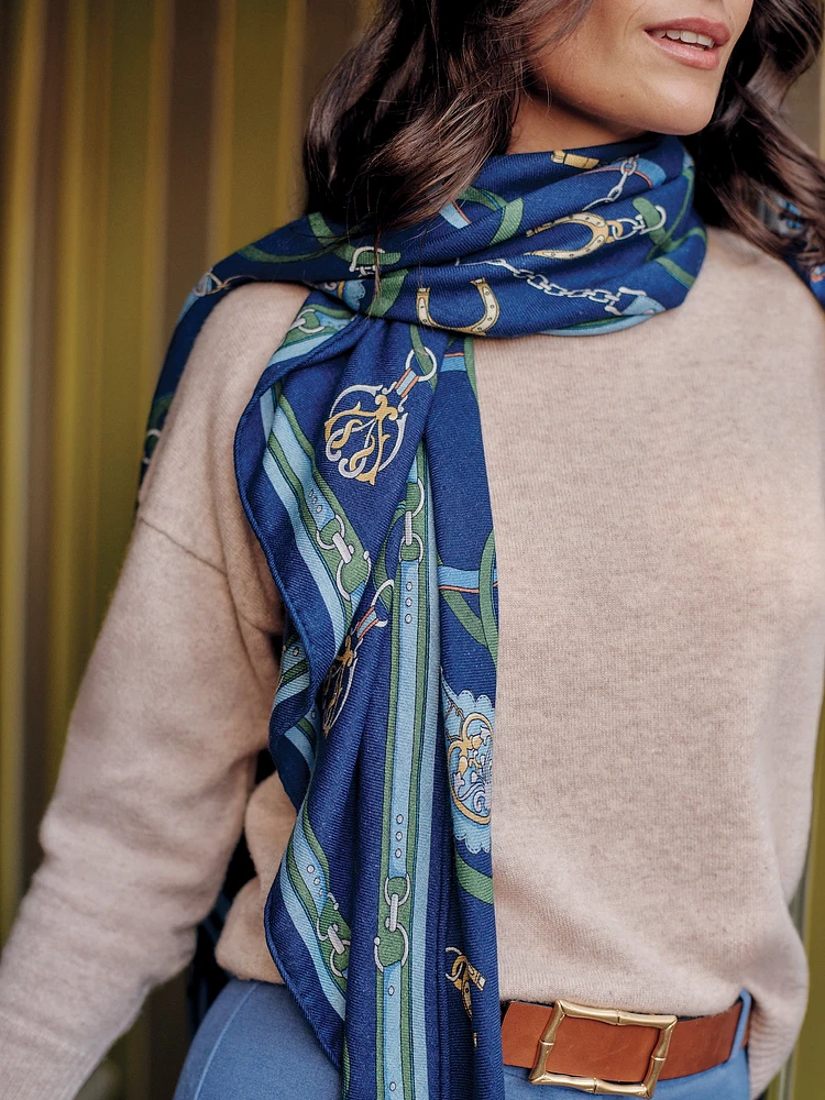 Sarita Scarf in Fairfax Crest Corner