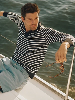 Amalfi Polo Sweater Stripe