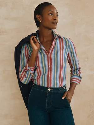 Sloane Shirt Regatta Stripe: J.McL x Thomas Mason