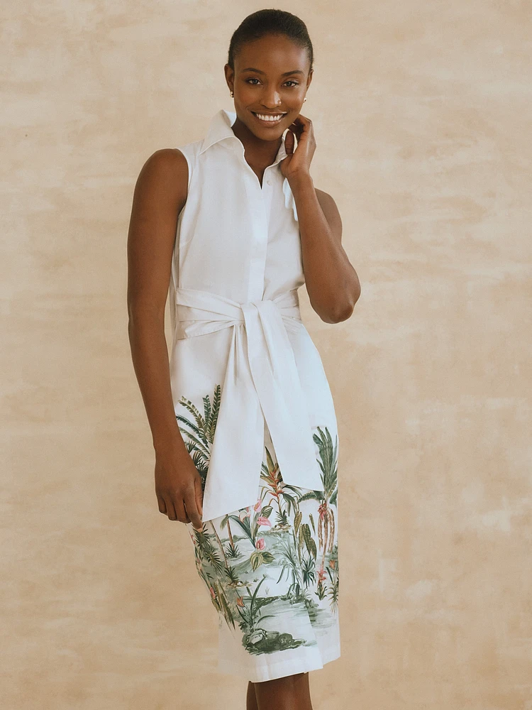 Suvi Dress Tropic Scene Vignette