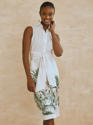 Suvi Dress Tropic Scene Vignette