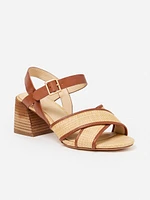 Alba Grasscloth Heels