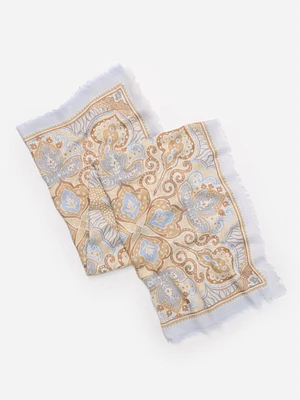 Bellini Scarf in Paisley Diamond Border