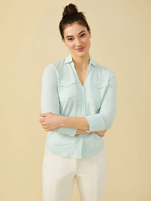 Brynn Linen Shirt Stripe