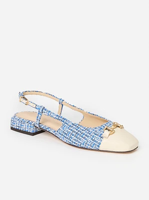 Calista Slingback Heels Boucle