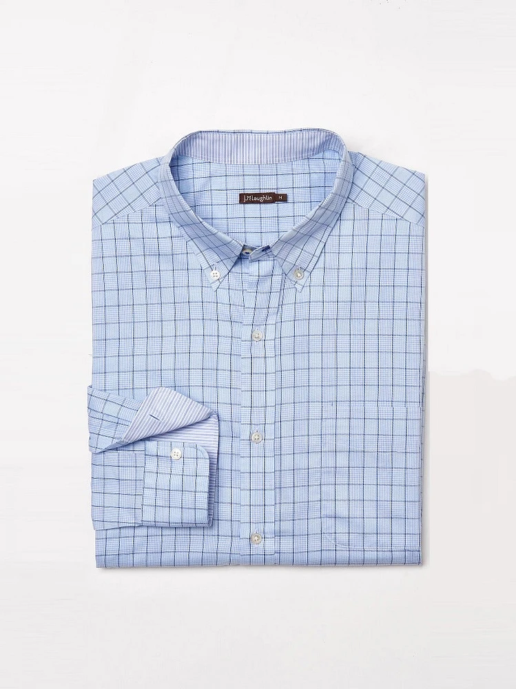 Carnegie Classic Fit Shirt Glen Plaid