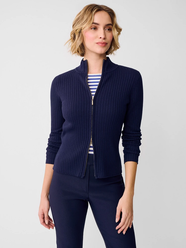 Clemence Zip Cardigan