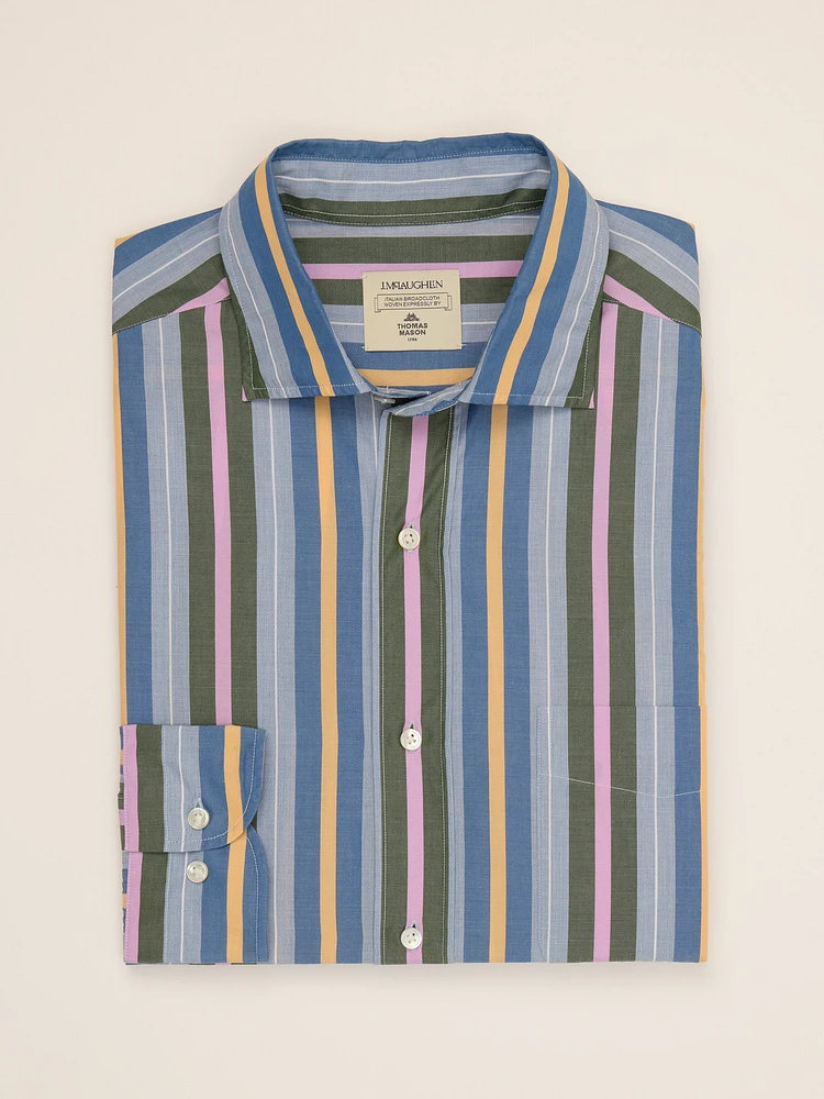 Club Classic Fit Shirt Regatta Stripe: J.McL x Thomas Mason