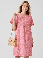 Cordelia Linen Dress Two Tone English Paisley
