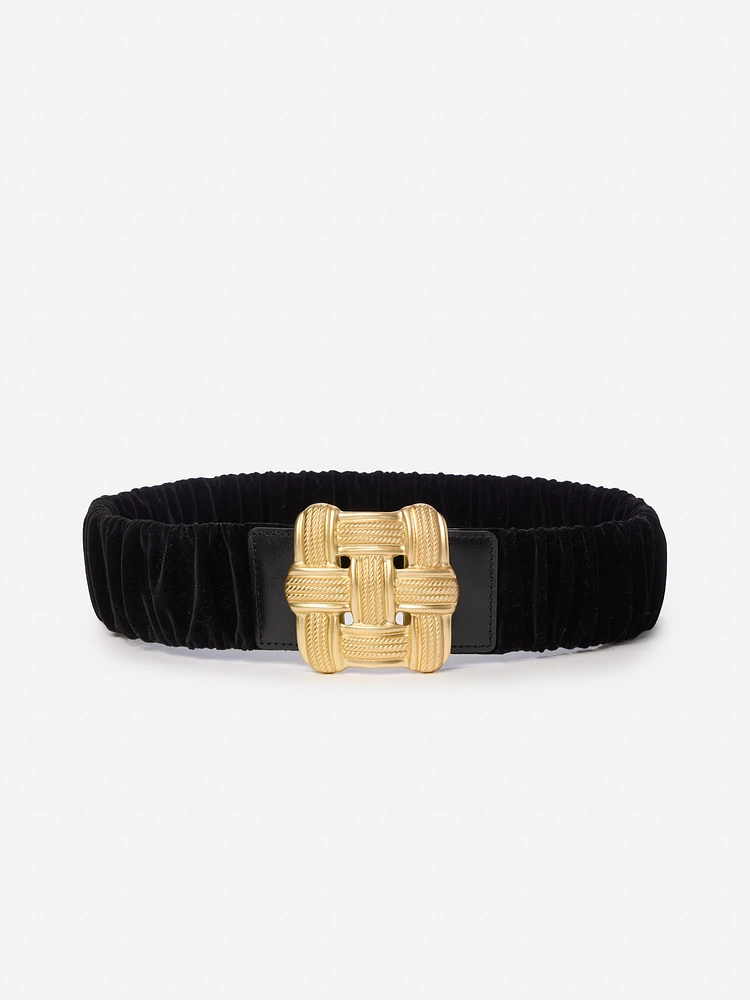 Daisy Velvet Belt