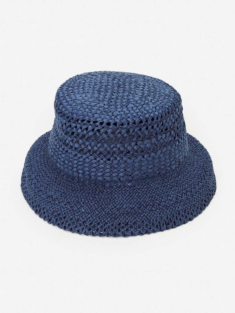 Delia Straw Bucket Hat