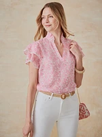 Elara Blouse Leaf Sketch