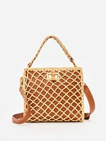 Ellery Crochet Leather Handbag