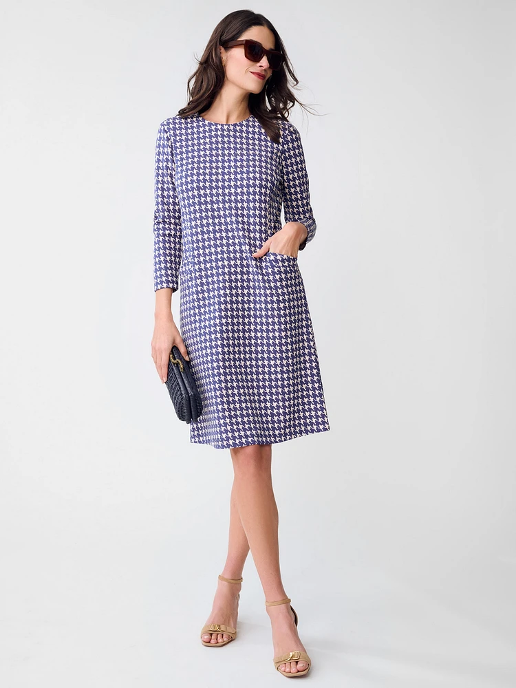 Georgiana Dress Mini Paris Houndstooth