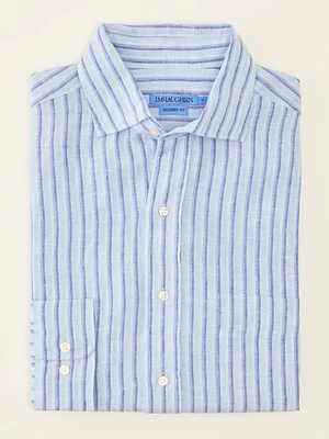 Gramercy Modern Fit Linen Shirt Stripe