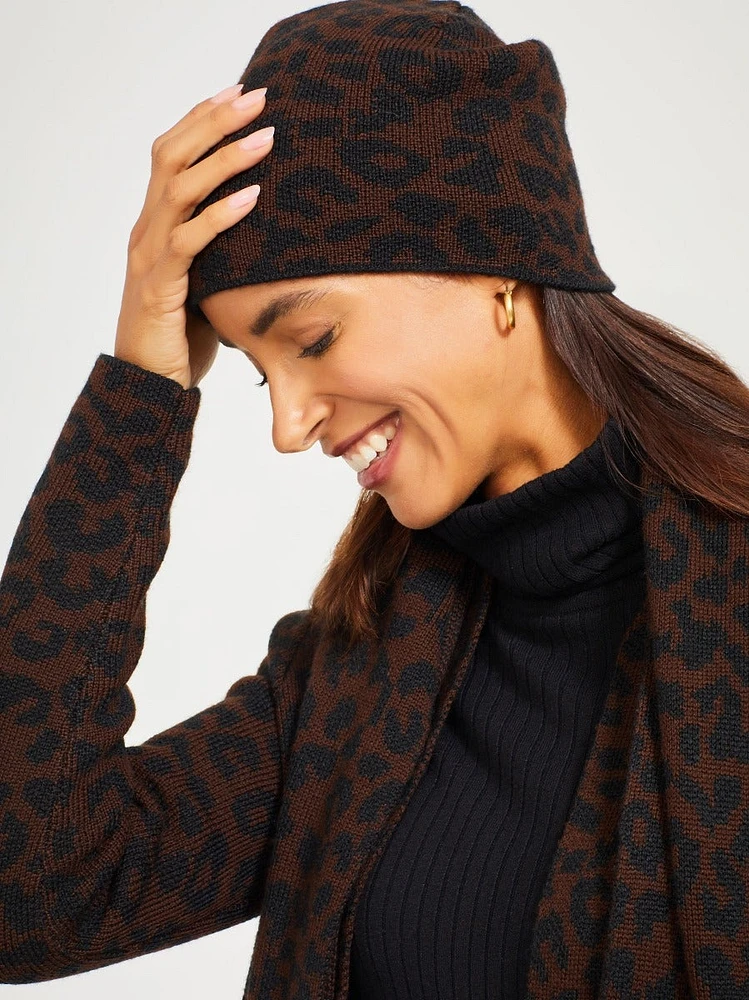 Cheetah Jacquard Hat